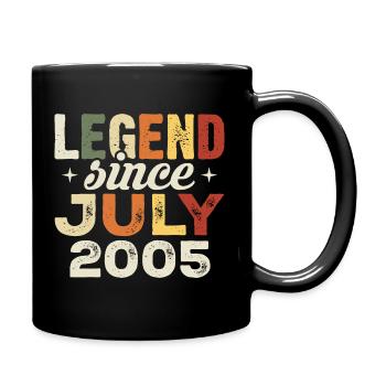 Cadeau d’anniversaire de juillet 2005 Anniversaire de juillet 2005 - Mug uni - noir - Droite