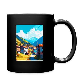 Artvin Turquie Vintage Affiche de voyage WPA Souvenir - Mug uni - noir - Droite
