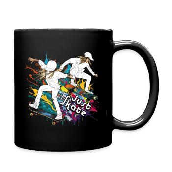 Skatboarding Girls - No Hate Just Skate - DIGITAL - Tasse einfarbig - Schwarz - Rechts