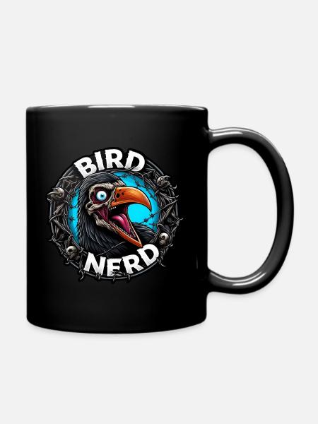 Bird Nerd - Tasse einfarbig - Schwarz