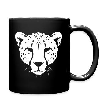 Guépard - Mug uni - noir - Droite