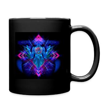 "Avalokiteśvara" Psytrance Goa Trance Stil - Tasse einfarbig - Schwarz - Rechts