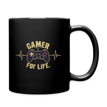 Gamer for life - Full Colour Mug - black - Right