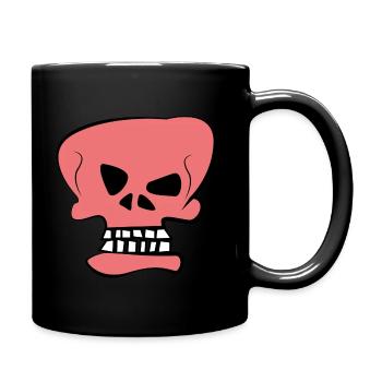 Skull 3 - Kühner Ausdruck - Tasse einfarbig - Schwarz - Rechts