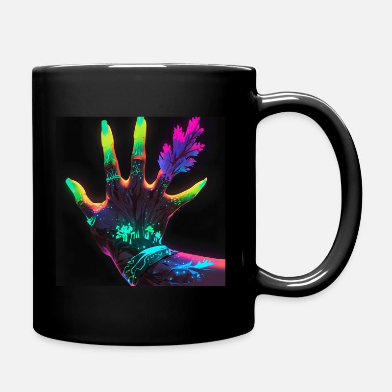 Une fort dense et mystique avec des arbres gants - Mug uni - noir