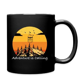 Adventure is calling - Full Colour Mug - black - Right