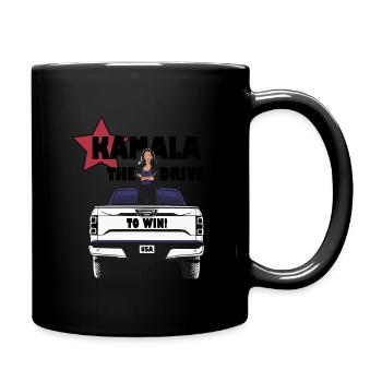 Kamala, der Weg zum Sieg - Tasse einfarbig - Schwarz - Rechts
