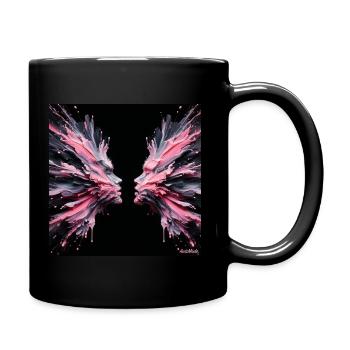 VisagesPeintureFace - Mug uni - noir - Droite