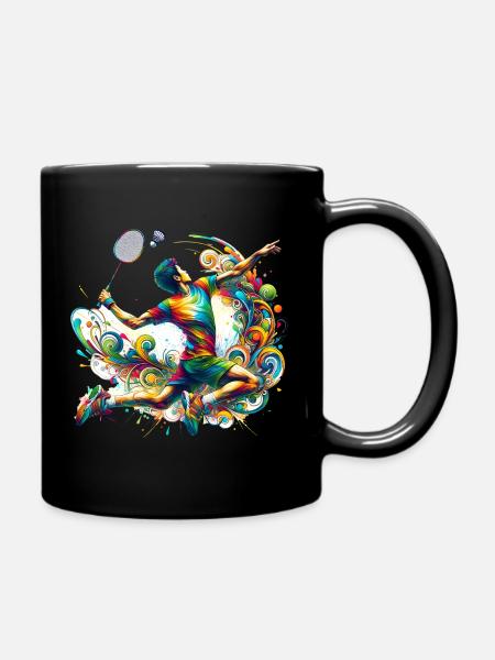 Design de badminton cool - Mug uni - noir