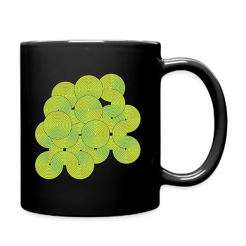 Cercle infinit dégradé de couleur - Mug uni - noir - Droite