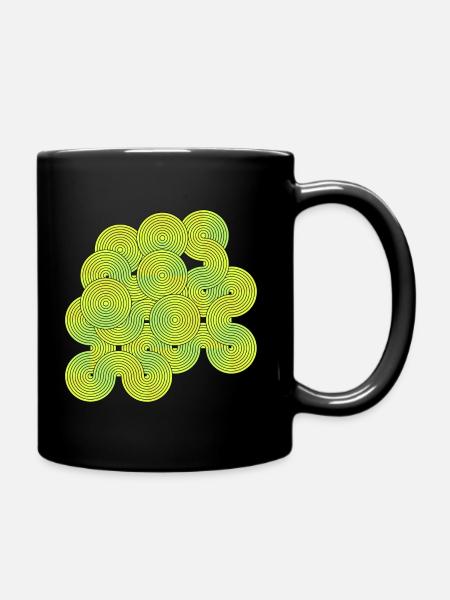 Infinity circle color gradient - Full Colour Mug - black