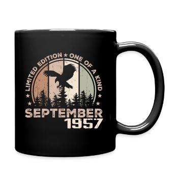 Incomparable depuis septembre 1957 67 Anniversaire - Mug uni - noir - Droite