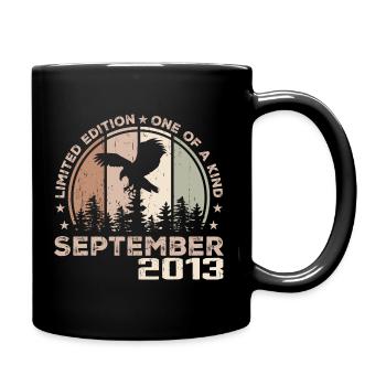 Incomparable depuis septembre 2013 11 Anniversaire - Mug uni - noir - Droite