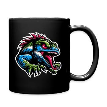 Caméléon - Mug uni - noir - Droite