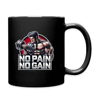 PAS DE DOULEUR - PAS DE GAIN - FORME PHYSIQUE - MOTIVATION - DEVISE - Mug uni - noir - Droite