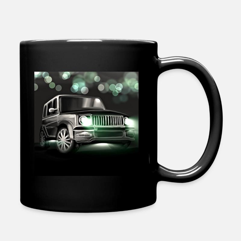 Photo de voiture verte cool - Mug uni - noir