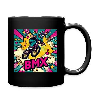 Vélo BMX - Mug uni - noir - Droite