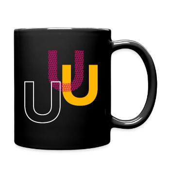 U - Mug uni - noir - Droite