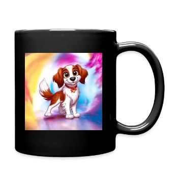 Brittany Spaniel 9 - Full Colour Mug - black - Right