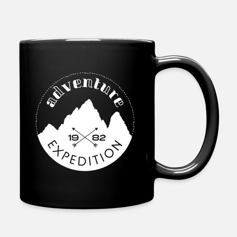 Adventure expedition - weiß - Tasse einfarbig - Schwarz