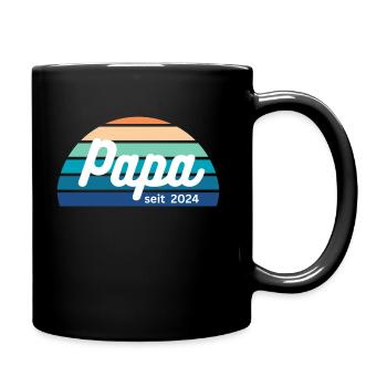 PAPA SEIT 2024 - Tasse einfarbig - Schwarz - Rechts