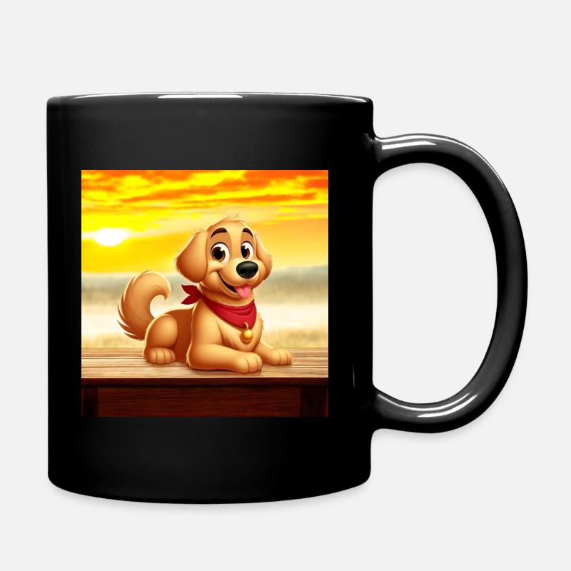 Labrador 7 - Full Colour Mug - black