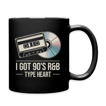 R&B Vibes der 90er – Gefühl Pur - Tasse einfarbig - Schwarz - Rechts