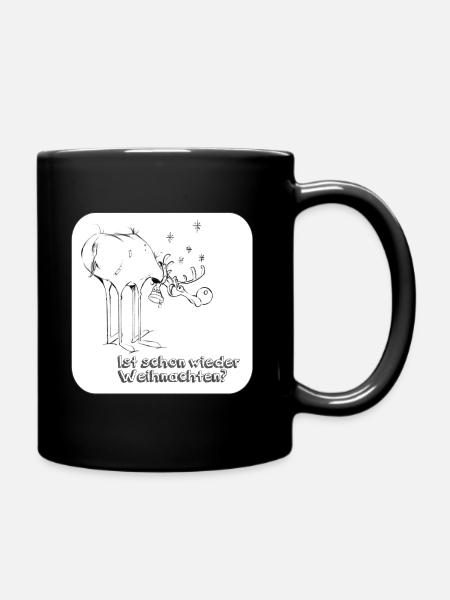 Rudolf - Tasse einfarbig - Schwarz