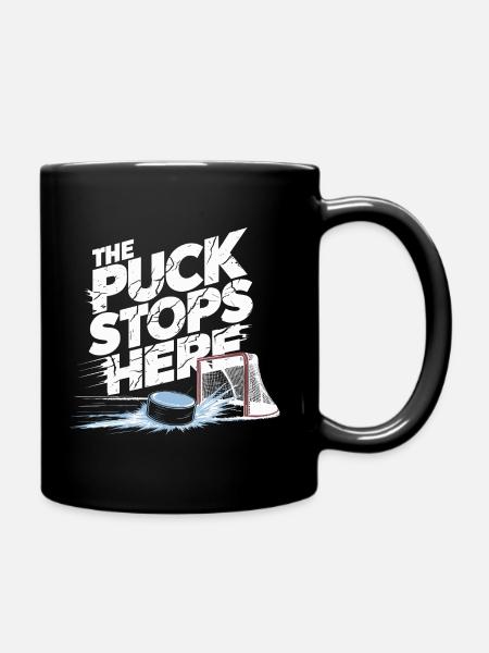 Lustiges Hockey Design für Fans - Tasse einfarbig - Schwarz