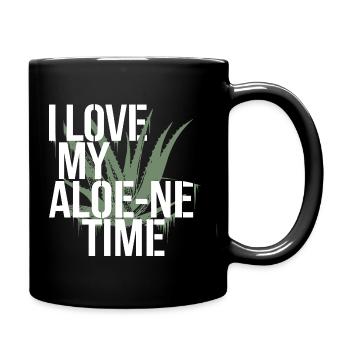 Aloe Vera Lovers and Introverts - Full Colour Mug - black - Right
