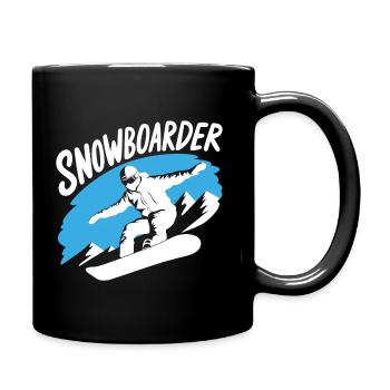 Snowboard Snowboarder Snowboard Sports d’hiver - Mug uni - noir - Droite