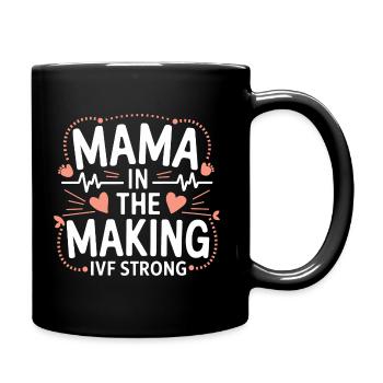 Proud IVF mom in the making - Full Colour Mug - black - Right