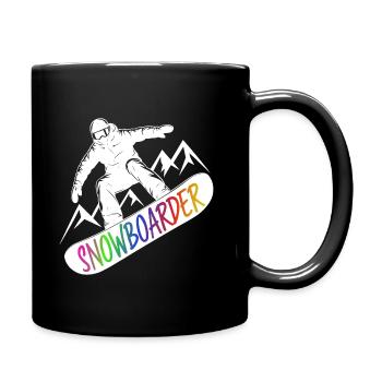 Snowboarders Snowboard Snowboard Sports d’hiver - Mug uni - noir - Droite