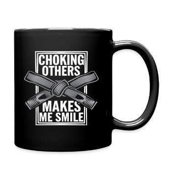 Fun and precision in Jiu Jitsu - Full Colour Mug - black - Right