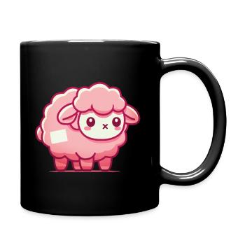 MOUTON avec un TROU dans sa LAINE - Mug uni - noir - Droite