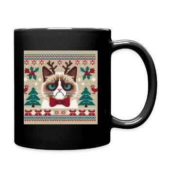 NOËL - CHAT - Mug uni - noir - Droite