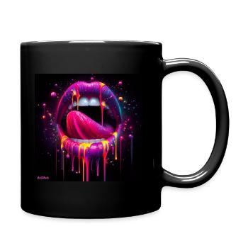 BoucheFluo - Mug uni - noir - Droite