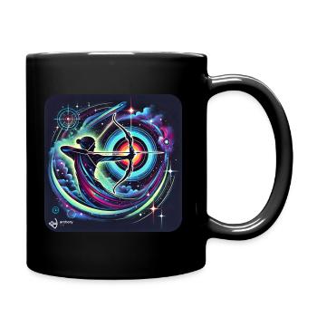 Archery Art Nr. 2 - Tasse einfarbig - Schwarz - Rechts