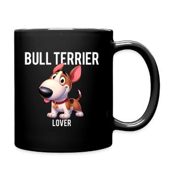 Bullterrier Liebhaber 3 - Tasse einfarbig - Schwarz - Rechts