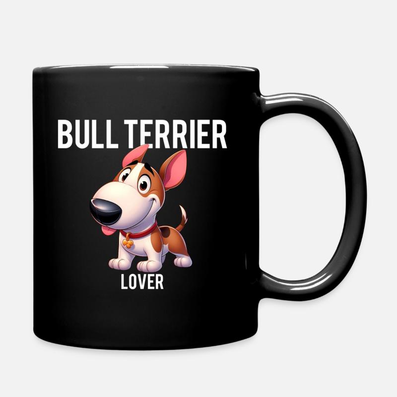 Bull Terrier Lover 3 - Full Colour Mug - black