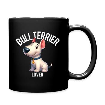 Bullterrier Liebhaber 4 - Tasse einfarbig - Schwarz - Rechts