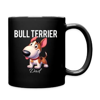 Bull Terrier Dad - Full Colour Mug - black - Right