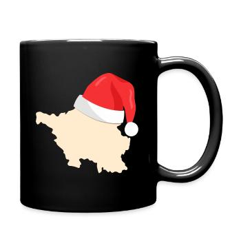 Saarland Weihnachten - Tasse einfarbig - Schwarz - Rechts