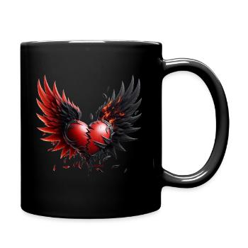 Coeur Sombre - Mug uni - noir - Droite