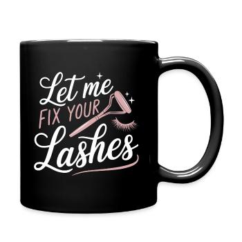 Précision pour des cils parfaits - Mug uni - noir - Droite