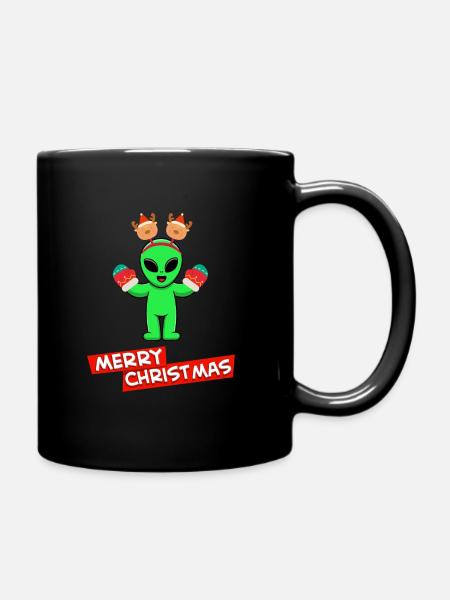 Alien de Noël - Mug uni - noir