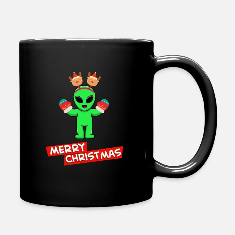 Alien de Noël - Mug uni - noir