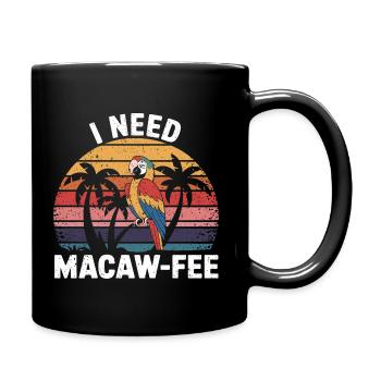 Tropischer Kaffeewunsch - Tasse einfarbig - Schwarz - Rechts