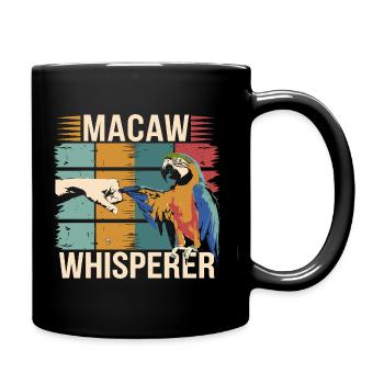De l’humour pour les fans de perroquets - Mug uni - noir - Droite