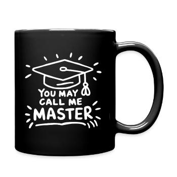 Design amusant pour le master - Mug uni - noir - Droite